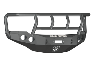Chevrolet 2500 Bumper - Front - Road Armor - Stealth Front Winch Bumper w/Titan II Guard - Tex Blk - `11-`14